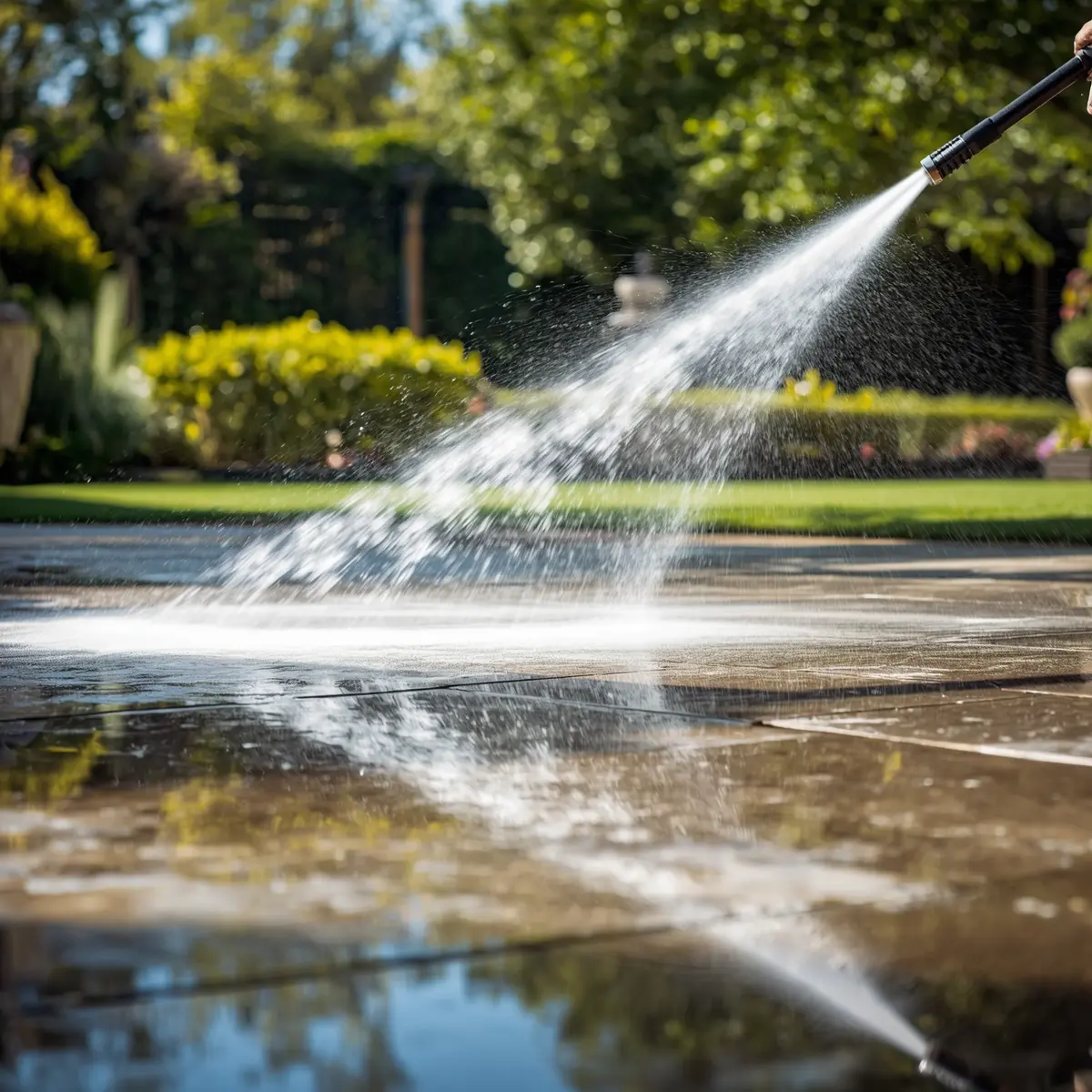 patio and walkway cleaning